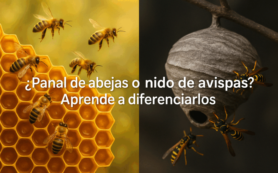 ¿Panal de abejas o nido de avispas? Aprende a diferenciarlos